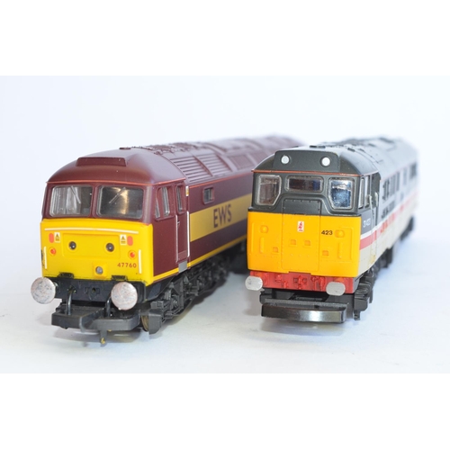 747 - A Lima Class 31 British Rail diesel loco 31423 in good working used condition (no box), some repair ... 