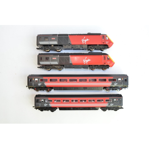 751 - A Hornby OO gauge Virgin Class 43 HST set with 2 locos (43063 