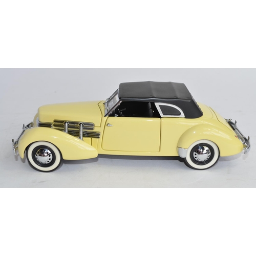 834 - A boxed Franklin Mint 1937 Cord 812 Coupe, no paperwork, only its Franklin tag.