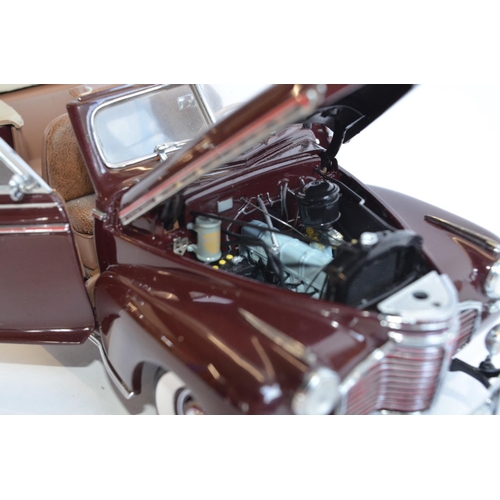 839 - A boxed Danbury Mint 1941 Chevy Special Deluxe Chocolate Brown colour, with paperwork. Limited editi... 