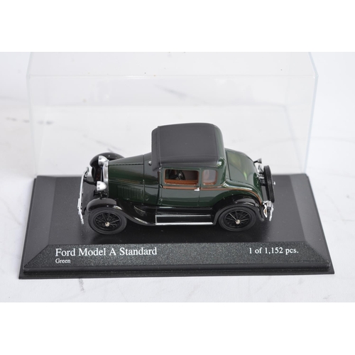 879 - A collection of mostly 1/43 die-cast vehilcle models from Vitesse, Franklin Mint and Minichamps. Inc... 