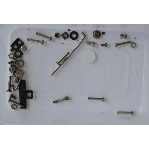 882 - 2 disassembled vintage Chad Valley Ubuilda tinplate clockwork Burnett 2 door coupe models. A/F, not ... 