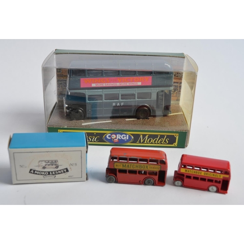 894 - 6 boxed 1/50 Corgi bus models, limited editions were shown, a Corgi Classics 1/43 RAF Double Decker ... 