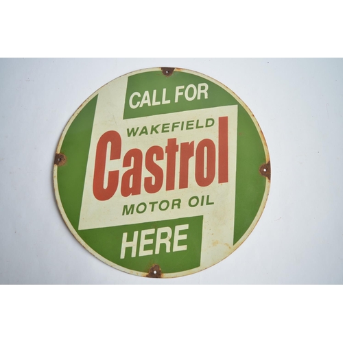 945 - An enamelled steel plate Castrol Motor Oil sign: 