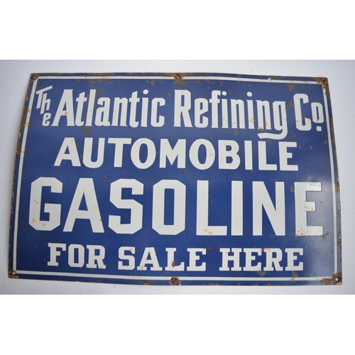 952 - An enamelled steel plate advertising sign for The Atlantic Refining Co.
L76.4xH51cm