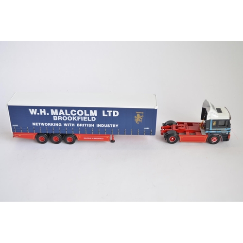 914 - 2 1/50 W.H.Malcolm limited edition truck models by Corgi:
No 75806, 398/2900 M.A.N. Curtainside. 
CC... 