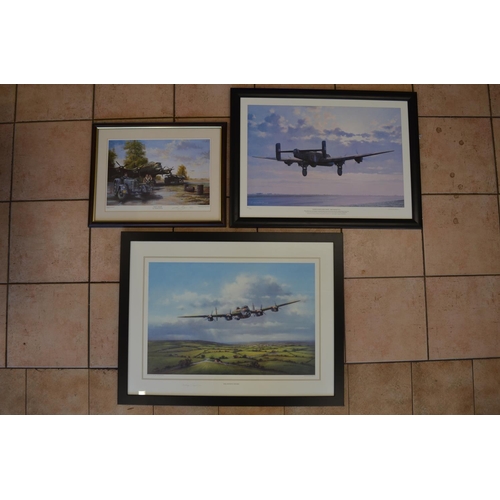 249 - 3 framed prints: 
