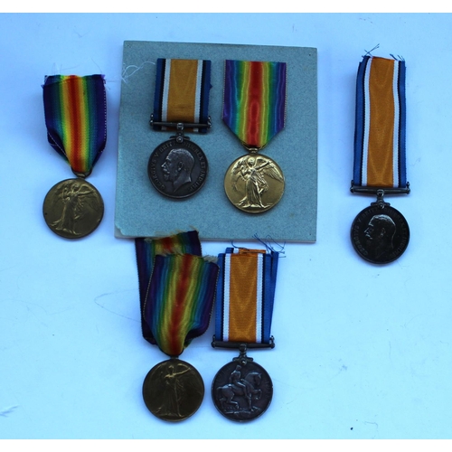 43 - Collection of WWI medals including British war medal 1914 - 1918, Victory medal awarded to 62110 Sgt... 