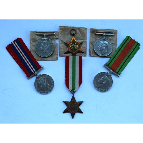 44 - Collection of medals including War medal 1939 - 1945, War medal 1939 - 1945 (without ribbon), Defenc... 