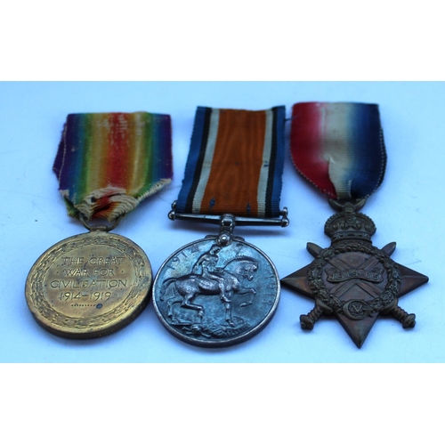 48 - WWI trio attributed to K. 17932 TR Gilbert Stoker RN.