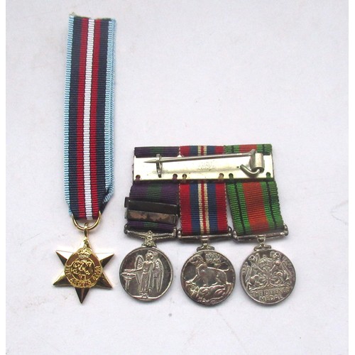 68 - Four miniature medals - 1918 - 1962 General Service medal , Defence Medal, 1939 - 1945 War medal, Ar... 