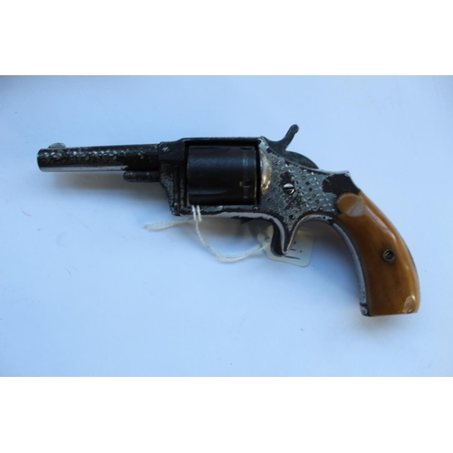 206 - American Hopkins & Allen .32 rimfire revolver. Circa 1873
