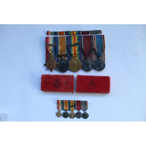 31 - Collection of medals belonging to 6775 Sergeant F. Rhodes, ASC including WWI trio, 1935 Jubilee meda... 