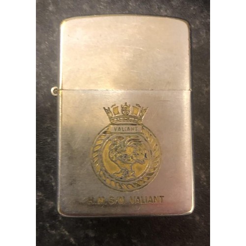 141c - Stable belt with Crown and Star motif and a Royal Core of Transport cap badge and a zippo lighter fr... 
