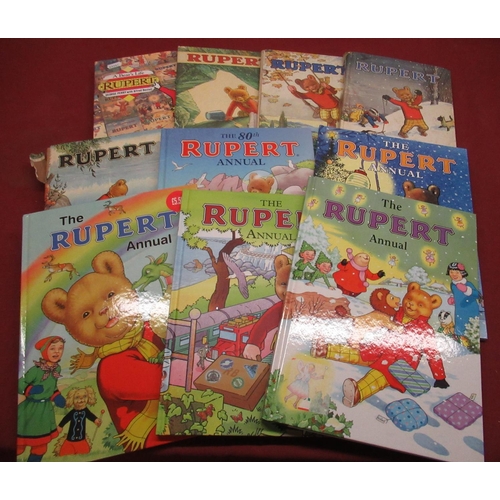 173 - 1971 Rupert - The Daily Express annual, eight other Rupert Bear annuals and a Bears Life Rupert (10)