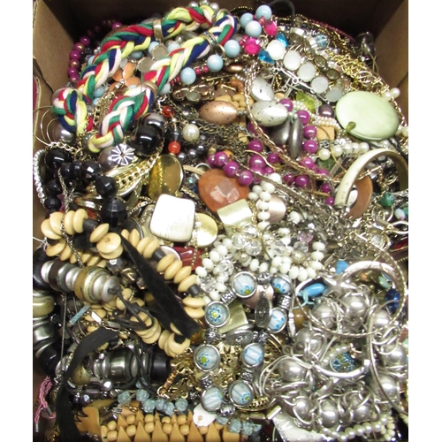 59 - Costume jewellery comprising necklaces, bangles, pendants, simulated hard stone