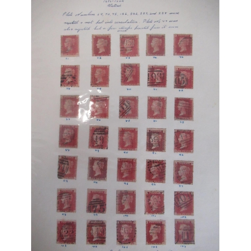 734 - Victoria, album contianing good and large collection of penny reds covering a large selection of pla... 