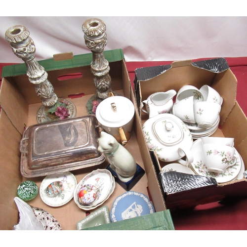 1171 - German Franconia part tea service decorated with flowers, Boba Starburst Porcelain coffee pot, other... 