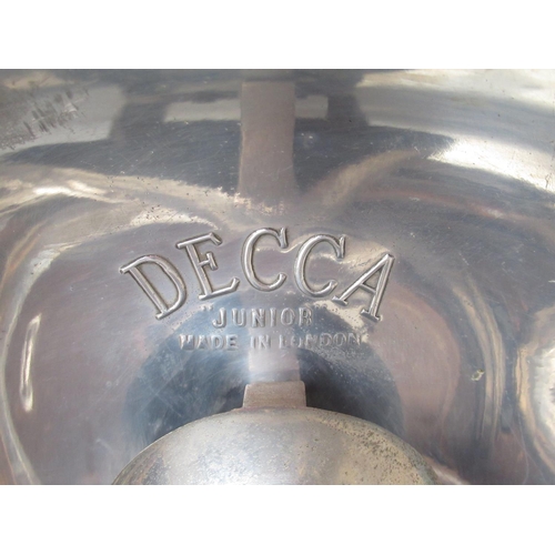 65 - Decca Junior table top Gramophone, brown finish case