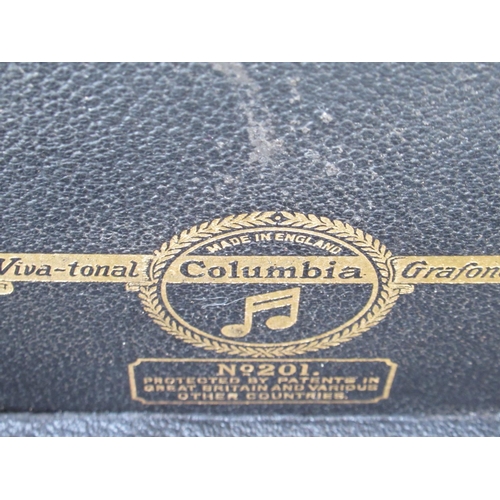 69 - Columbia table top Gramophone, finish black case