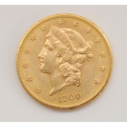 810 - 1900 USA American gold Liberty head $20 twenty dollar coin, with S letter for San Francisco mint , 3... 