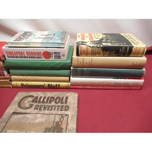 59 - Collection of books mostly relating to the Asian theatre of war in the Second World War inc. The Six... 