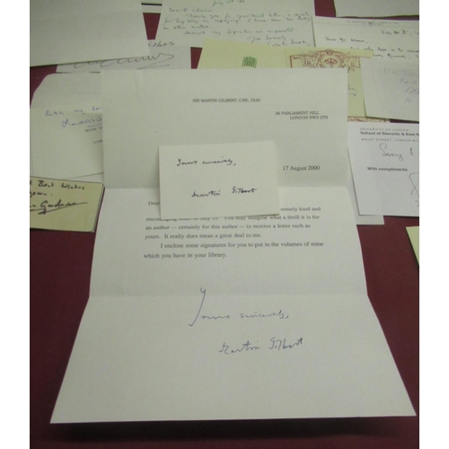 2 - Collection of signatures and letters inc. letter from the Rt. Hon. Lord Jenkins with signed stick-in... 