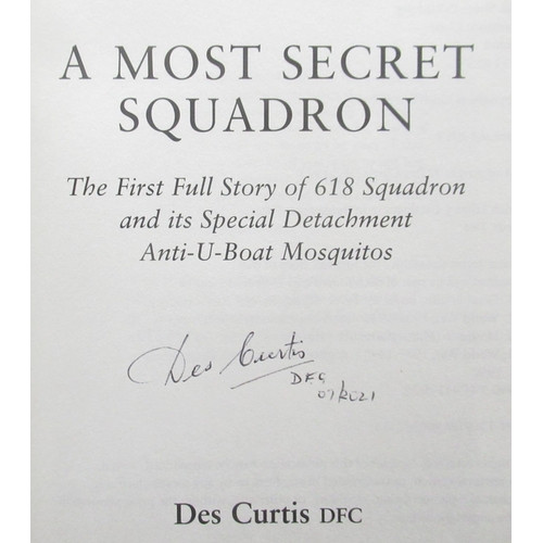 25 - Curtis (Des) A Most Secret Squadron, Grub Street, Reprint 2019, Signed, Curtis (Des) A Most Secret S... 