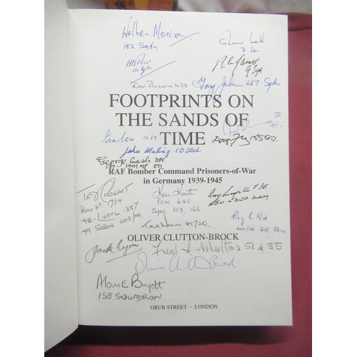 27 - Clutton-Brock (Oliver) Footprints on the Sands of Time, Grub Street, 2003, multi signed by author an... 