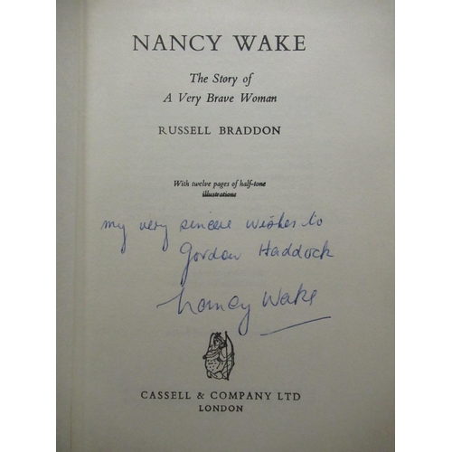 31 - Braddon (Russell) Nancy Wake The Story of a very Brave Woman, Cassell & Company, 2nd Ed. 1956, Signe... 