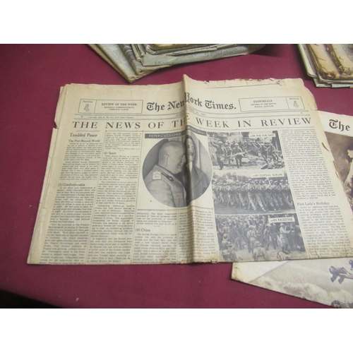 5 - Collection from the 19th & 20th century inc. The New York Times 16th October 1938, The New York Time... 