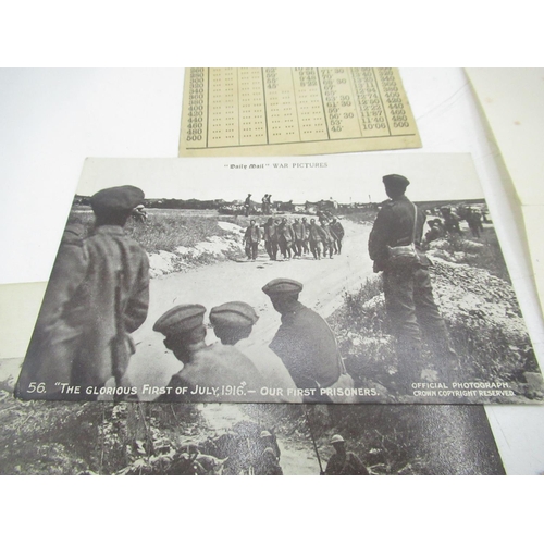 6 - Range Table for 2-inch Mark I. Trench Howitzer, a communique to Div. Signal Co. 3rd Monmouths 146th ... 