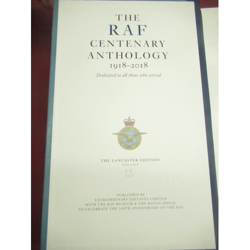 9 - The RAF Centenary Anthology 1918-2018, The Lancaster Edition, copy no. 13, signed by Flt. Lt. Russel... 