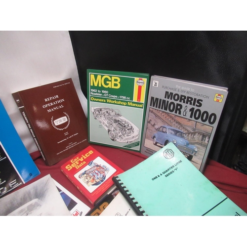 103 - Collection of Car workshop manuals and maintenance books (25)