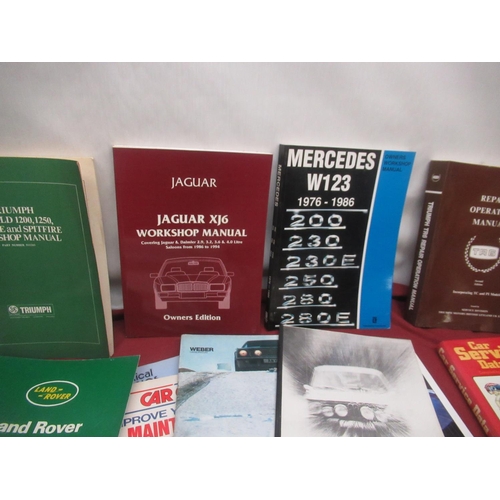 103 - Collection of Car workshop manuals and maintenance books (25)