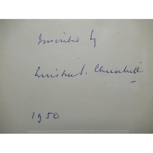 109 - Churchill(Winston) Great Contemporaries, Odhams Press, Reprint 1948, Inscribed by Winston Churchill ... 