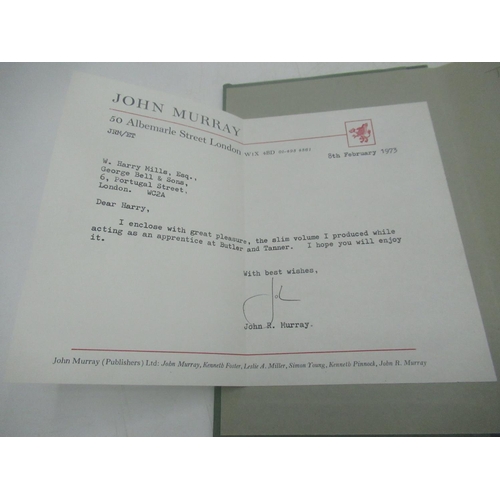 114 - Variations on Number Fifty, John Murray, Limited Edition is Compiled and Printed by John Murray VII,... 