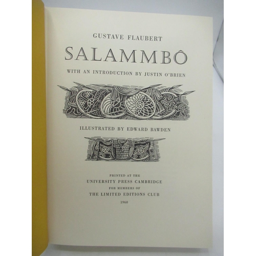 120 - Falubert(Gustave) Salammbo, Illustrated by Edward Bawden, Limited Editions Club, 1960, hardback,