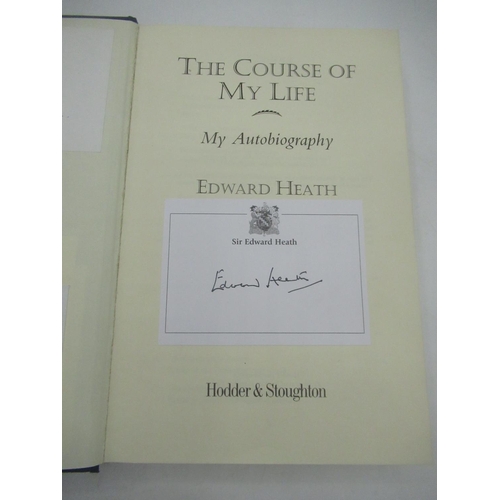 121 - Heath(Edward) The Course of My Life My Autobiography, Hodder & Stoughton, 1st Ed.1998, multiple sign... 