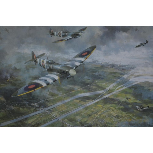 222 - Unframed Limited edition print (310/500) produced by the Official Normandy Veterans Association for ... 