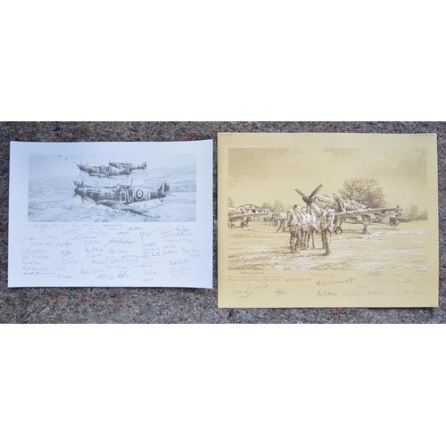 224 - 2 unframed limited edition prints by Robert Taylor, both signed in pencil by the artist and a large ... 