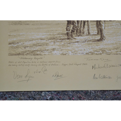 224 - 2 unframed limited edition prints by Robert Taylor, both signed in pencil by the artist and a large ... 