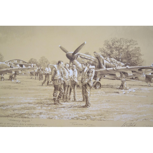 224 - 2 unframed limited edition prints by Robert Taylor, both signed in pencil by the artist and a large ... 