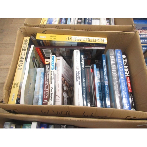 66 - Large collection of books relating to the RAF, Battle of Britain and Fighter Pilots/Aces from WWII i... 