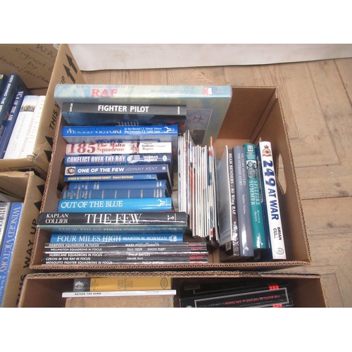 66 - Large collection of books relating to the RAF, Battle of Britain and Fighter Pilots/Aces from WWII i... 