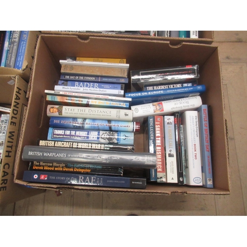 66 - Large collection of books relating to the RAF, Battle of Britain and Fighter Pilots/Aces from WWII i... 