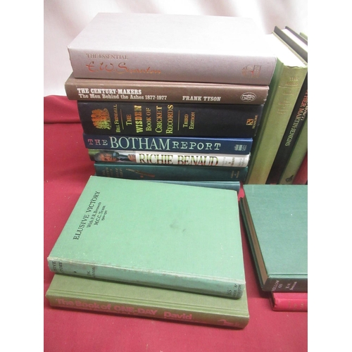 85 - Collection of Cricker related books inc. autobiographies, biographies, history of games, etc.. Signe... 