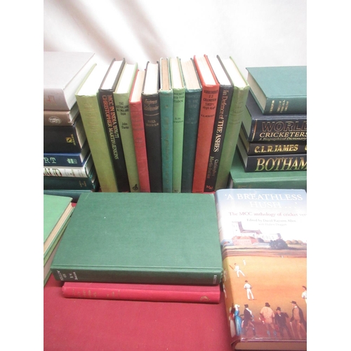 85 - Collection of Cricker related books inc. autobiographies, biographies, history of games, etc.. Signe... 