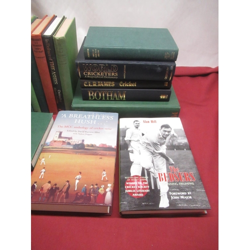 85 - Collection of Cricker related books inc. autobiographies, biographies, history of games, etc.. Signe... 