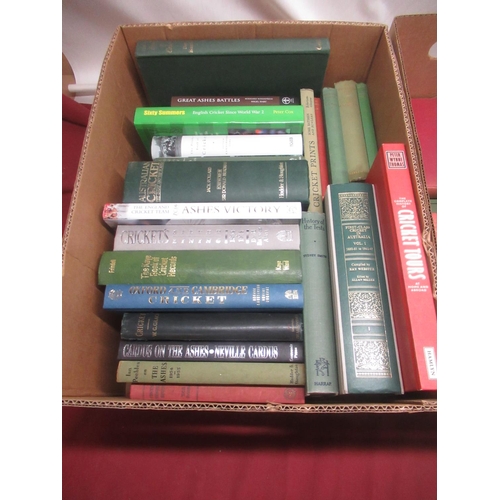 90 - Collection of Cricket related books (39 in 2 boxes)